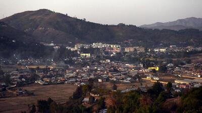 Churachandpur is a Kuki-Zo dominated area. (HT PHOTO) Churachandpur is a Kuki-Zo dominated area. (HT PHOTO)