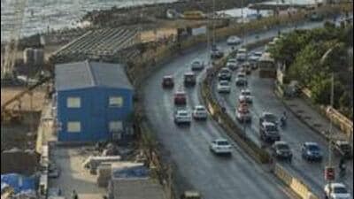 Coastal Road in Worli (Pratik Chorge/HT Photo)
