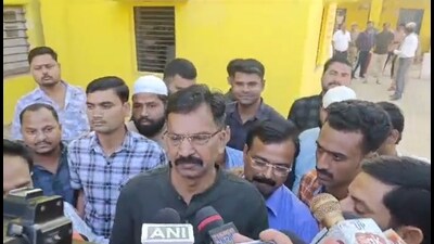 Congress MP Rakesh Rathore interacts with media persons after his release from the Sitapur jail on Wednesday morning Congress MP Rakesh Rathore interacts with media persons after his release from the Sitapur jail on Wednesday morning