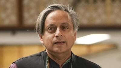 Congress MP Shashi Tharoor conceded that he was left with an “egg on his face” in opposing India’s stance when the Russia-Ukraine war broke out, and said due to the policy that was adopted, the country is now in a position where it can make a difference for lasting peace. (PTI) Congress MP Shashi Tharoor conceded that he was left with an “egg on his face” in opposing India’s stance when the Russia-Ukraine war broke out, and said due to the policy that was adopted, the country is now in a position where it can make a difference for lasting peace. (PTI)