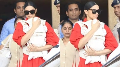 Deepika Padukone with her daughter Dua Deepika Padukone with her daughter Dua