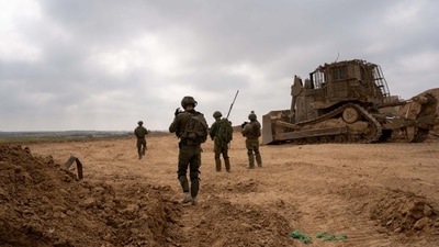Israel Defence Forces personnel in South Gaza. Israel Defence Forces personnel in South Gaza.