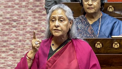 Jaya Bachchan also spoke at length about film stars entering politics. (ANI) Jaya Bachchan also spoke at length about film stars entering politics. (ANI)