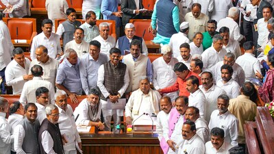 Congress leaders in the state criticised JDS MLA MT Krishnappa's remarks. (Karnataka CMO) Congress leaders in the state criticised JDS MLA MT Krishnappa's remarks. (Karnataka CMO)