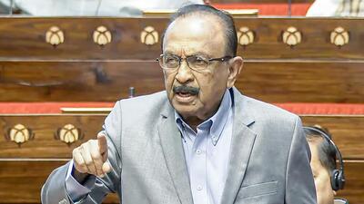 MDMK MP Vaiko speaks in Rajya Sabha during the Budget Session on Wednesday. (Sansad TV) MDMK MP Vaiko speaks in Rajya Sabha during the Budget Session on Wednesday. (Sansad TV)