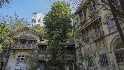 Mumbai, India - March 19, 2025: A view of the Laxmi Niwas Building at Nepean sea road in Mumbai, India, on Wednesday, March 19, 2025. (Photo by Satish Bate/ Hindustan Times) (Hindustan Times) Mumbai, India - March 19, 2025: A view of the Laxmi Niwas Building at Nepean sea road in Mumbai, India, on Wednesday, March 19, 2025. (Photo by Satish Bate/ Hindustan Times) (Hindustan Times)