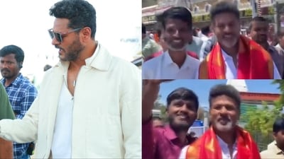 Prabhu Deva visited the Tirumala Temple. Prabhu Deva visited the Tirumala Temple.