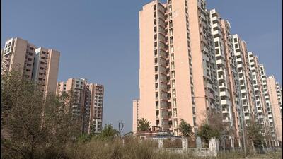 The housing scheme, located adjacent to the Delhi-Meerut Road near the Regional Rapid Transit System, was conceived in 2004 and spans approximately 1,234 acres. (Sakib Ali/HT Photo) The housing scheme, located adjacent to the Delhi-Meerut Road near the Regional Rapid Transit System, was conceived in 2004 and spans approximately 1,234 acres. (Sakib Ali/HT Photo)