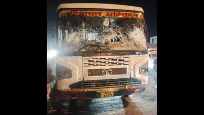 The suspension of services on 10 routes comes after HRTC buses were targeted by radical Sikh elements following a recent face-off over the display of flags with militant preacher Jarnail Singh Bhindranwale’s photo on motorcycles of tourists from Punjab in Manali. (HT Photo) The suspension of services on 10 routes comes after HRTC buses were targeted by radical Sikh elements following a recent face-off over the display of flags with militant preacher Jarnail Singh Bhindranwale’s photo on motorcycles of tourists from Punjab in Manali. (HT Photo)