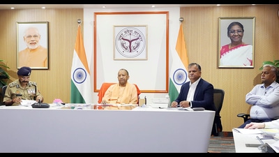 UP CM Yogi Adityanath inspects the 'Chief Minister Command Center' at Lal Bahadur Shastri Bhawan in Lucknow. (@myogiadityanath/PTI) UP CM Yogi Adityanath inspects the 'Chief Minister Command Center' at Lal Bahadur Shastri Bhawan in Lucknow. (@myogiadityanath/PTI)