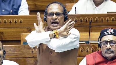 Union agriculture minister Shivraj Singh Chouhan speaking in the Lok Sabha during the Budget Session (Sansad TV/FILE PHOTO) Union agriculture minister Shivraj Singh Chouhan speaking in the Lok Sabha during the Budget Session (Sansad TV/FILE PHOTO)