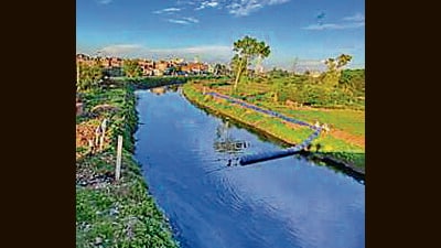 Villagers say state govt’s plans to divert output of water treatment plants towards irrigation will harm crops, pollute groundwater (HT Photo)
