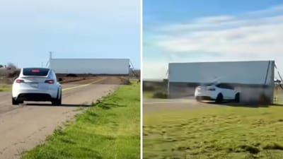 Mark Rober's Tesla Autopilot ‘crash test’ has created a controversy on social media. (YouTube/@MarkRober) Mark Rober's Tesla Autopilot ‘crash test’ has created a controversy on social media. (YouTube/@MarkRober)
