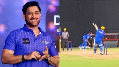 Dhoni seems to be preparing to do what he did last season in the IPL Dhoni seems to be preparing to do what he did last season in the IPL