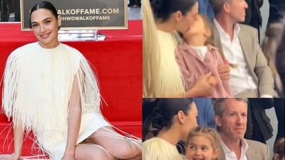 Gal Gadot received the star on Hollywood walk of fame on Tuesday Gal Gadot received the star on Hollywood walk of fame on Tuesday