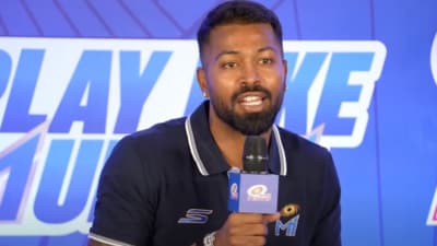 Hardik Pandya addresses a press conference (MI/YouTube) Hardik Pandya addresses a press conference (MI/YouTube)