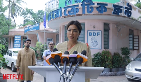Chitrangada Singh in a still in the show. (Netflix)
