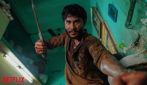 Ritwik Bhowmik is seen as a gangster in the series. (Netflix)