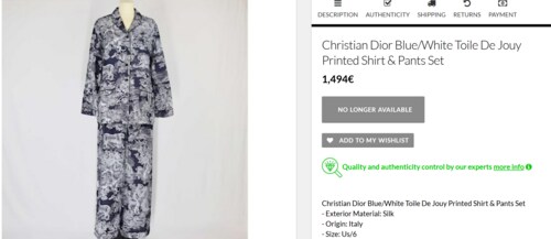 Priyanka Chopra's pyjama set comes with a price tag of ₹1,34,000. (www.jolicloset.com) Priyanka Chopra's pyjama set comes with a price tag of ₹1,34,000. (www.jolicloset.com)