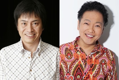 Hiroaki Hirata (left) voices Sanji and Kappei Yamaguchi (right) voices Usopp. (Crunchyroll)
