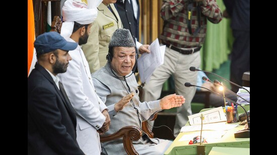Assembly speaker Abdul Rahim Rather continued and expressed his regrets that the PDP MLA sent a cut motion at 11.37 pm in the night on official email ID of the assembly secretariat. (PTI)