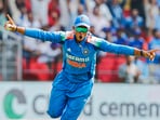 India's Yashasvi Jaiswal celebrates India's Yashasvi Jaiswal celebrates