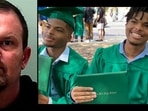 Scott Kerlin (L) arrested and fired for sharing gruesome photos of twins Qaadir and Naazir Lewis' (R) murder-suicide (Georgia Bureau of Investigation, GoFundMe)