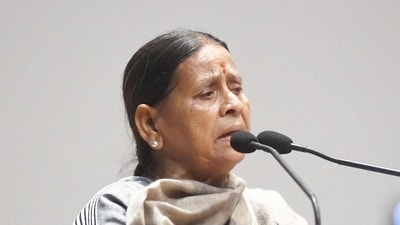 Rabri Devi alleged that Nitish Kumar was disrespectful, repeatedly mentioning her husband, Lalu Prasad Yadav, instead of addressing the issues at hand. (Photo by Santosh Kumar/ Hindustan Times)