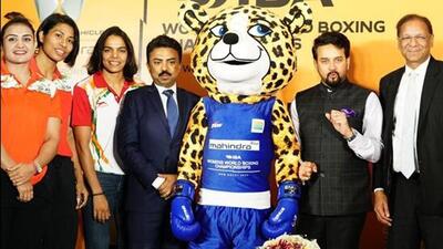 Anurag Thakur and Ajay Singh (right) during a boxing event. (HT Photo) Anurag Thakur and Ajay Singh (right) during a boxing event. (HT Photo)