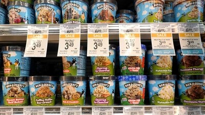 Unilever had bought Ben & Jerry's, founded in 1978, in 2000. (Getty Images via AFP)