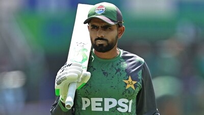 Pakistan's Babar Azam attends a warm-up session before the start of the ICC Champions Trophy one-day international (ODI) cricket match between Pakistan and India at the Dubai International Stadium in Dubai on February 23, 2025. (Photo by FADEL SENNA / AFP) (AFP) Pakistan's Babar Azam attends a warm-up session before the start of the ICC Champions Trophy one-day international (ODI) cricket match between Pakistan and India at the Dubai International Stadium in Dubai on February 23, 2025. (Photo by FADEL SENNA / AFP) (AFP)