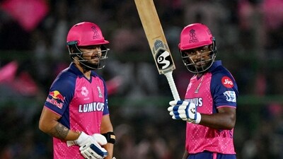 Rajasthan Royals' Riyan Parag (L) with Sanju Samson (AFP) Rajasthan Royals' Riyan Parag (L) with Sanju Samson (AFP)