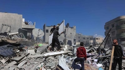 Israeli forces killed 70 Palestinians during airstrikes launched at Gaza (HT_PRINT) Israeli forces killed 70 Palestinians during airstrikes launched at Gaza (HT_PRINT)