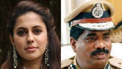 Kannada actress Ranya Rao (L) and her stepfather Ramachandra Rao (R). Kannada actress Ranya Rao (L) and her stepfather Ramachandra Rao (R).