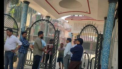 PWD’s Diploma engineering association building sealed by LMC on Thursday. (Sourced)