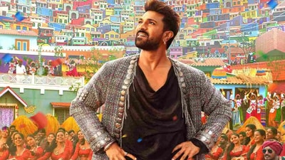 Ram Charan in a still from Shankar's Game Changer, which Thaman S composed music for. Ram Charan in a still from Shankar's Game Changer, which Thaman S composed music for.