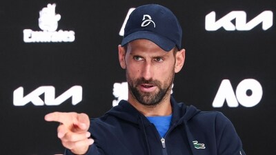 Serbia's Novak Djokovic speaks during a press conference. (AFP) Serbia's Novak Djokovic speaks during a press conference. (AFP)