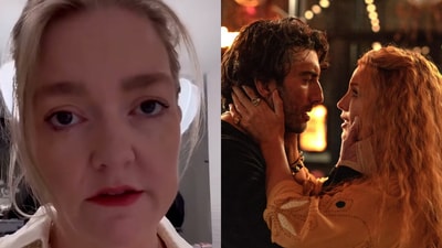 (left to right) Colleen Hoover; Justin Baldoni and Blake Lively (left to right) Colleen Hoover; Justin Baldoni and Blake Lively