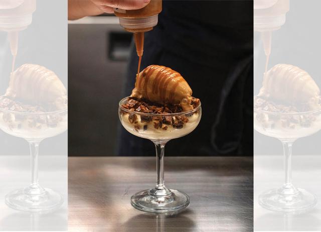 Bombay Sweet Shop serves many fusion desserts, including their famous Coffee Rasgulla Tiramisu. Bombay Sweet Shop serves many fusion desserts, including their famous Coffee Rasgulla Tiramisu.