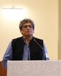 Professor Somak Raychaudhury, Vice-Chancellor of Ashoka University, speaking at the launch. (HT photo | Sourced)