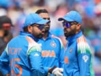 Virat Kohli talks to India captain Rohit Sharma Virat Kohli talks to India captain Rohit Sharma