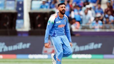 Varun Chakaravarthy reacted to BCCI lifting the ban on saliva. (BCCI - X)