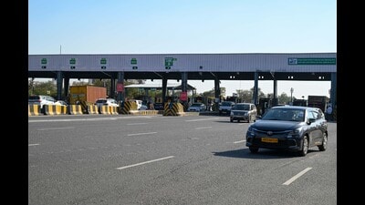 Kherki Daula toll plaza in Gurugram. (HT PHOTO)