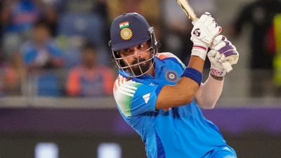 Dubai: India's KL Rahul plays a shot during the ICC Champions Trophy 2025 final (PTI) Dubai: India's KL Rahul plays a shot during the ICC Champions Trophy 2025 final (PTI)