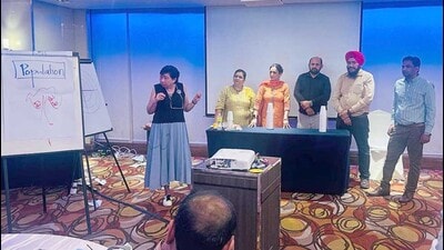 Principals at a training session in Singapore. (HT Photo)