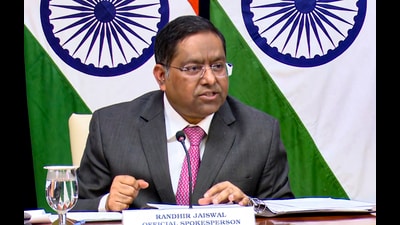 The response from the external affairs ministry came two days after Trump said he planned to go ahead with reciprocal tariffs on India next month. (PTI) The response from the external affairs ministry came two days after Trump said he planned to go ahead with reciprocal tariffs on India next month. (PTI)