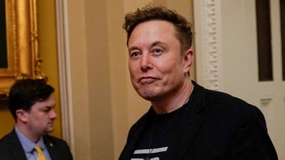 Elon Musk leaves following a luncheon with members of the Senate Republican Conference on Capitol Hill in Washington, D.C., US. (REUTERS file)