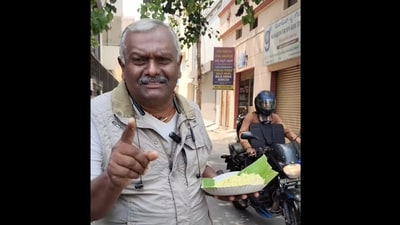Kannada vlogger Dharmendra. (Instagram/dharmendra5294) Kannada vlogger Dharmendra. (Instagram/dharmendra5294)