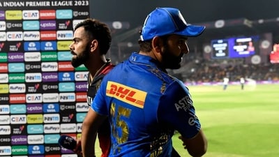 Virat Kohli (L) and Rohit Sharma during IPL 2023 (IPL) Virat Kohli (L) and Rohit Sharma during IPL 2023 (IPL)