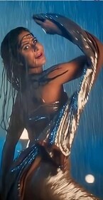The silver saree magic in ‘Tip Tip Barsa Pani’ (Pinterest) The silver saree magic in ‘Tip Tip Barsa Pani’ (Pinterest)